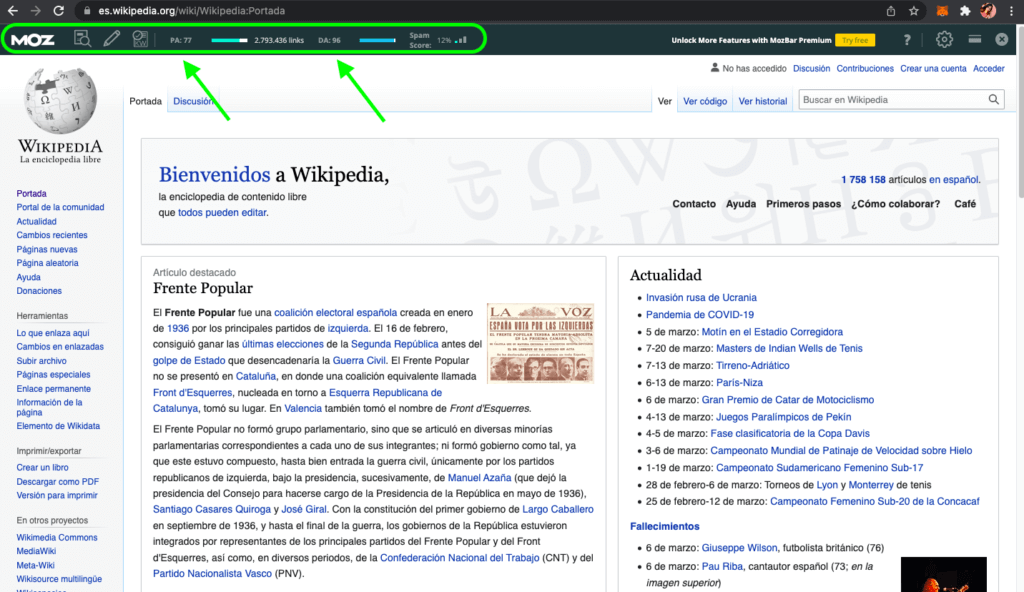 Autoridad de dominio DA