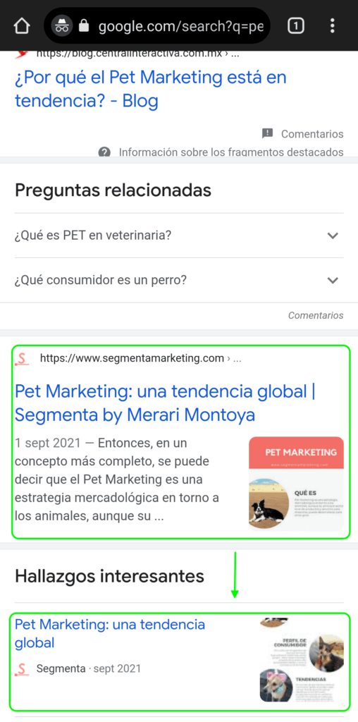 Como posicionarse en el formato de Hallazgos Interesantes de Google