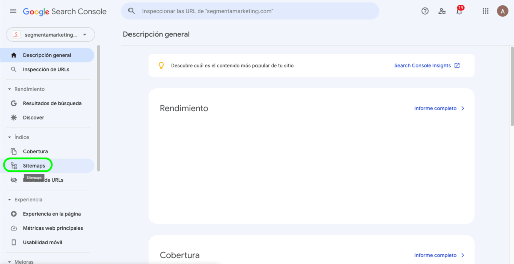 como indexar una web en GSC paso 4