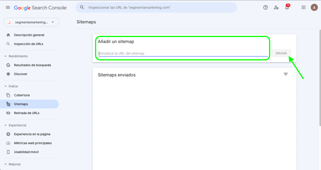 como indexar una web en GSC paso 5