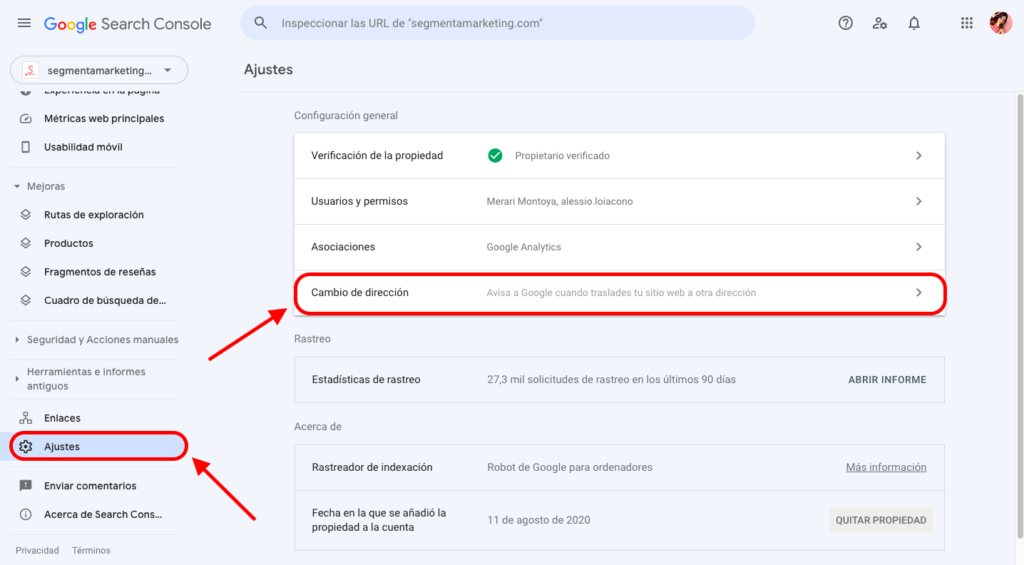 Cambio de dominio en Google sin perder posicionamiento