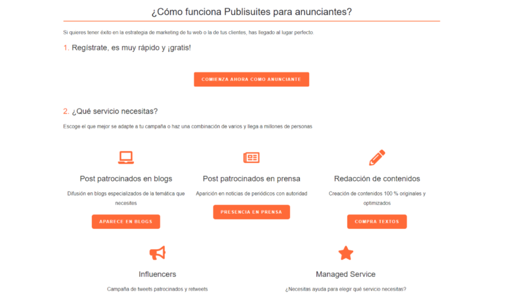 ¿Cómo funciona Publisuites para anunciantes?